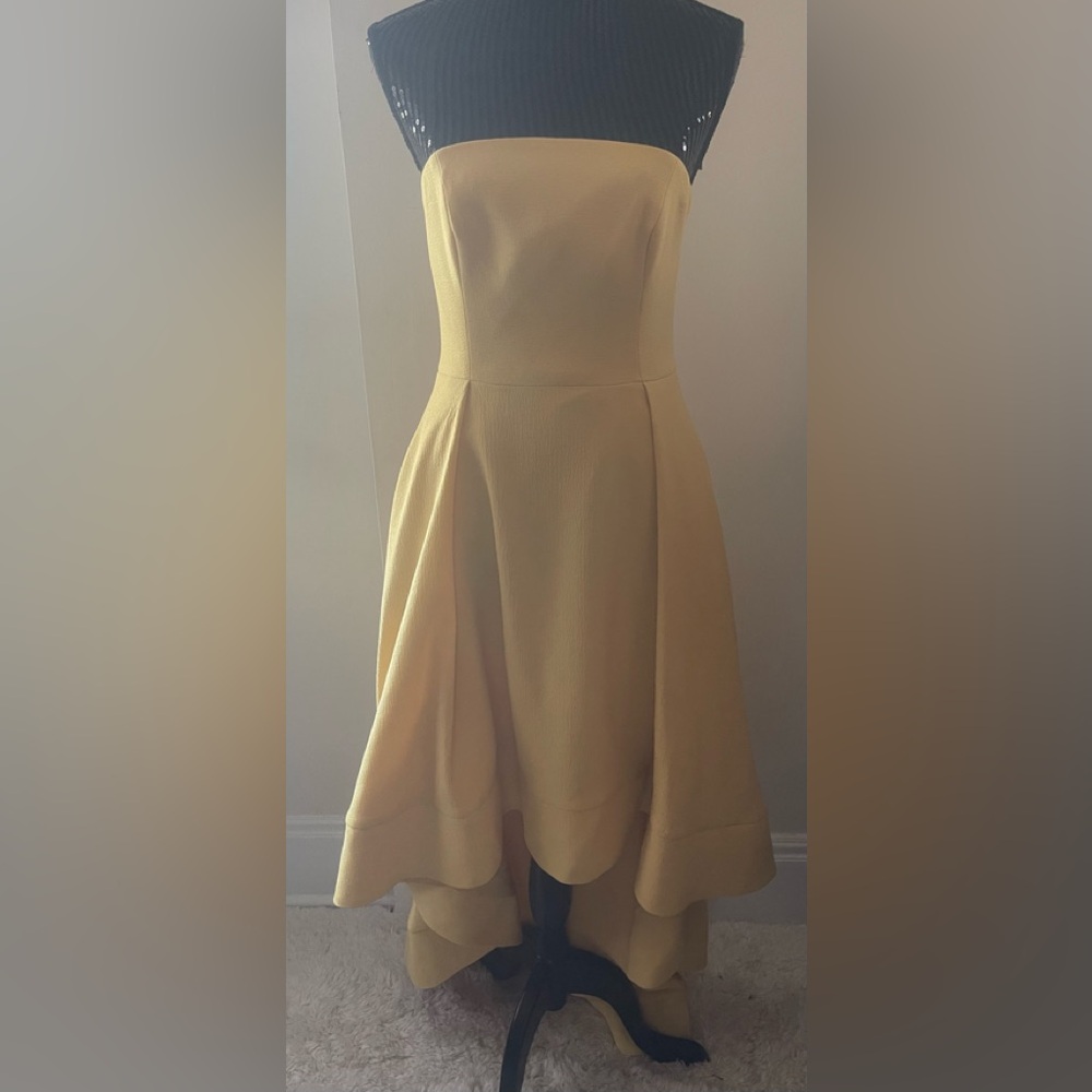 C/MEO Collective Yellow High Low Gown Size Medium